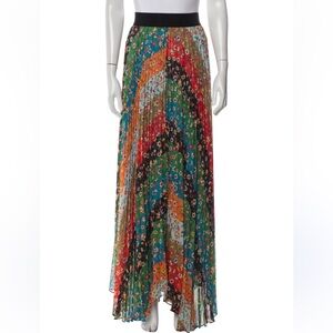 Alice + Olivia Colorful Floral Maxi Skirt
